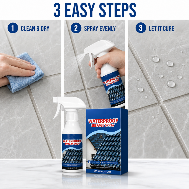 🥳SUPER VENDITA 2026🥳💞50.000+ VENDUTI!🚰✨ 50% DI SCONTO! Spray impermeabilizzante – Sigilla fughe del lavello, piastrelle del bagno e crepe nel cemento. Blocca acqua e muffa – niente più odori di umidità! 🛡️🧴