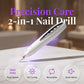 💅✨ Fresa per Unghie Elettrica 2 in 1 con Lampada UV – Portatile, Senza Fili, Per Manicure da Salone Professionale a Casa 💖🔋