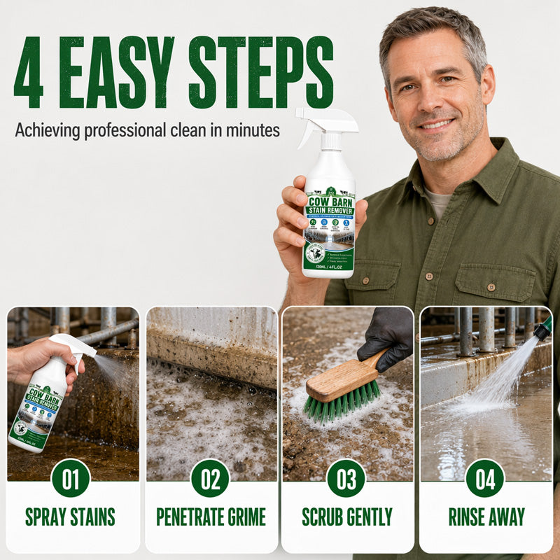 🥳SALDI 2026 IMPERDIBILI🥳💞OLTRE 50.000 VENDUTI!🐄✨ SCONTO DEL 50%! Spray smacchiatore per stalle – Formula professionale che rimuove sporco, macchie e incrostazioni. Rinfresca stalle e superfici agricole: basta spruzzare e pulire! 🧹💪