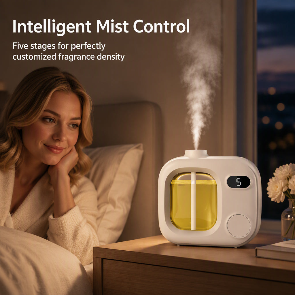 🕯️-50% ORA! ✨Diffusore Aromi LED Smart con Controllo Nebbia – Macchina Profumatore Montabile a Parete
