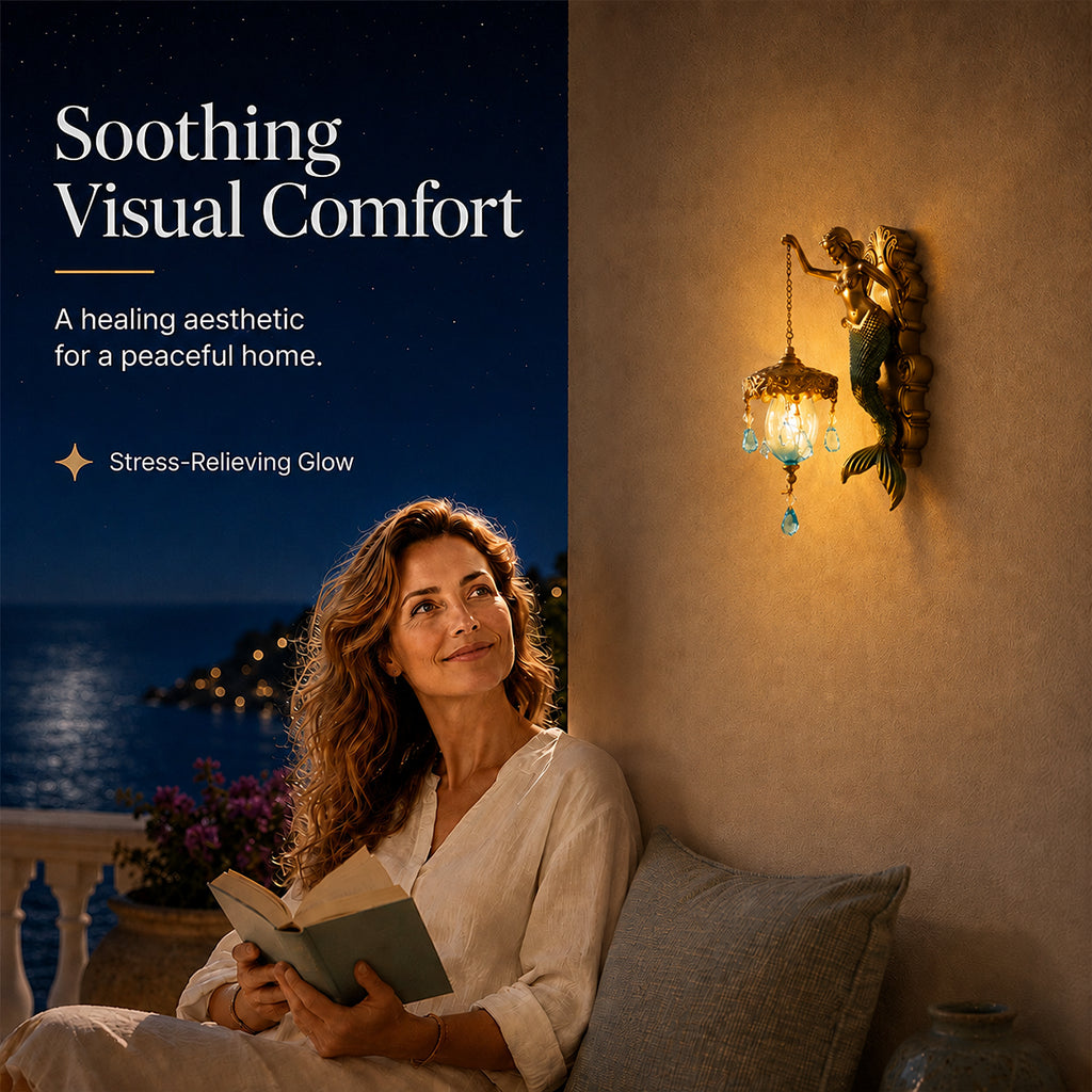 🧜‍♀️✨ 50% DI SCONTO! Applique Murale Vintage Sirena – Design Marittimo, Fascino Nostalgico & Luce d’Atmosfera – Perfetta per Corridoio, Bagno e Decorazione Nautica 🏮🌊
