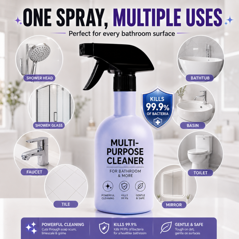 ⏳🔥Sconto del 50% per un periodo limitato! ⏰🧼 Spray detergente multiuso al bicarbonato, sgrassante e igienizzante 🏠
