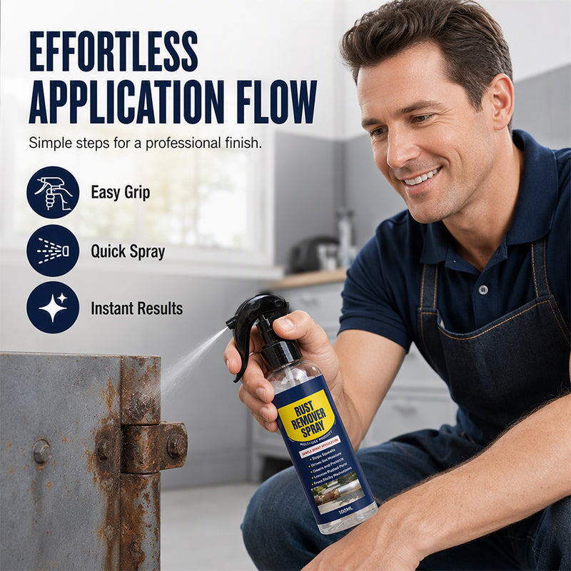 🥳 FAVORITO DE 2026 🥳 Spray lubrificante e anti-ferrugem – Restauração instantânea de metais, previne a formação de ferrugem – Aplicação fácil com uma só mão! 🔧💨