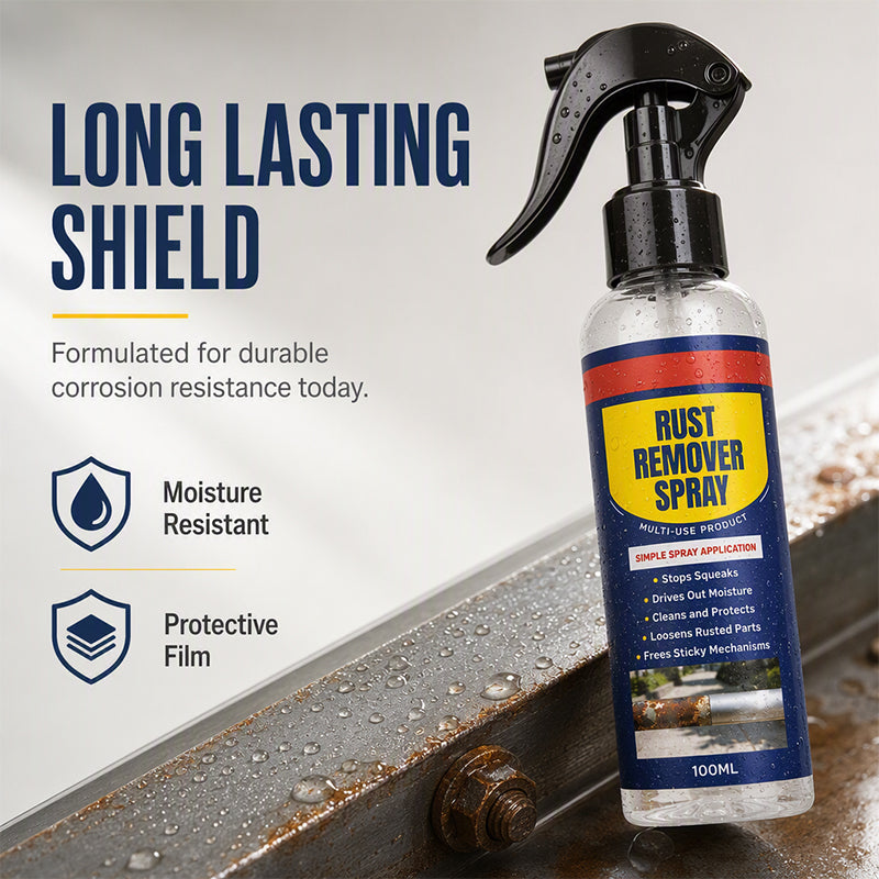 🥳 FAVORITO DE 2026 🥳 Spray lubrificante e anti-ferrugem – Restauração instantânea de metais, previne a formação de ferrugem – Aplicação fácil com uma só mão! 🔧💨