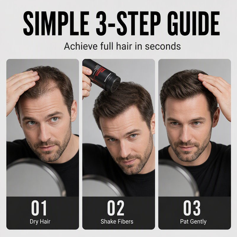 🥳SUPER OFFERTA 2026🥳💞50K+ VENDUTI!💨✨ 50% DI SCONTO! Fibre per Capelli – Copre istantaneamente le zone diradate e le attaccature che si ritirano. Volume naturale in 3 secondi – niente più zone calve! 💇‍♂️🛡️