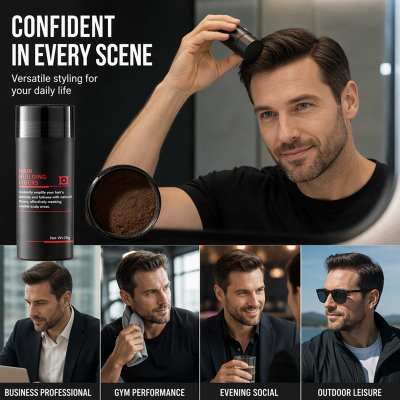 🥳SUPER OFFERTA 2026🥳💞50K+ VENDUTI!💨✨ 50% DI SCONTO! Fibre per Capelli – Copre istantaneamente le zone diradate e le attaccature che si ritirano. Volume naturale in 3 secondi – niente più zone calve! 💇‍♂️🛡️