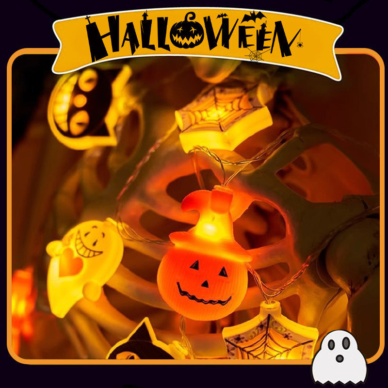 🔥Hot Sale 50% OFF🔥 Halloween String Lights Battery Operated – 2 Modes (Steady & Flash), 10ft 10LED 🎃