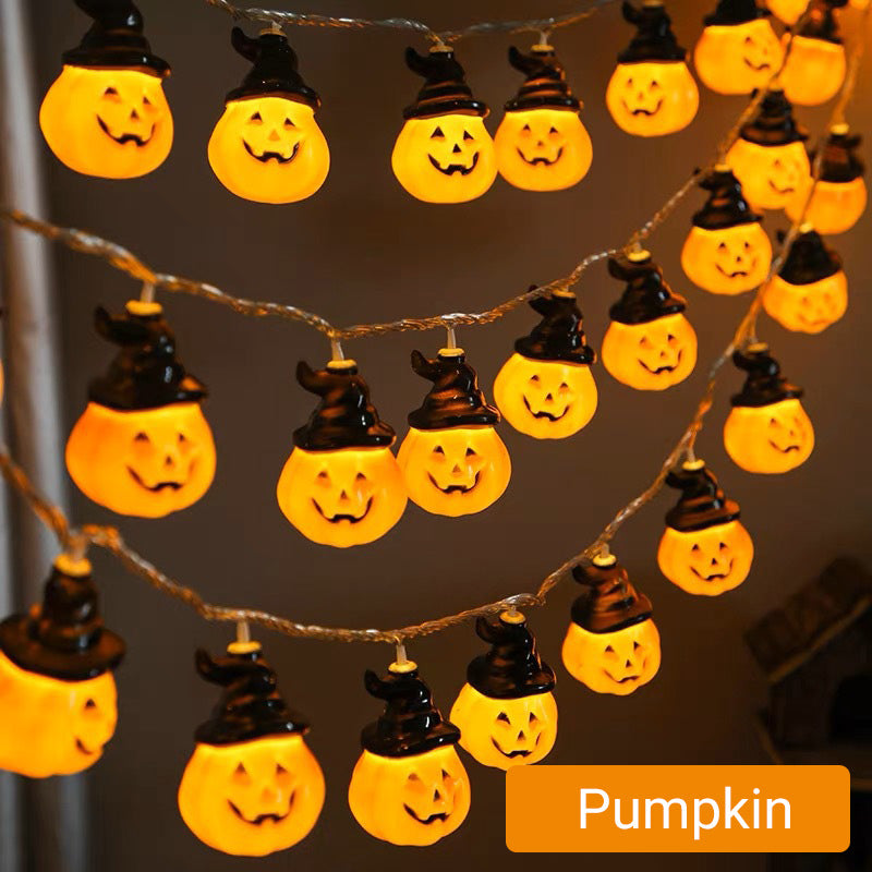 🔥Hot Sale 50% OFF🔥 Halloween String Lights Battery Operated – 2 Modes (Steady & Flash), 10ft 10LED 🎃