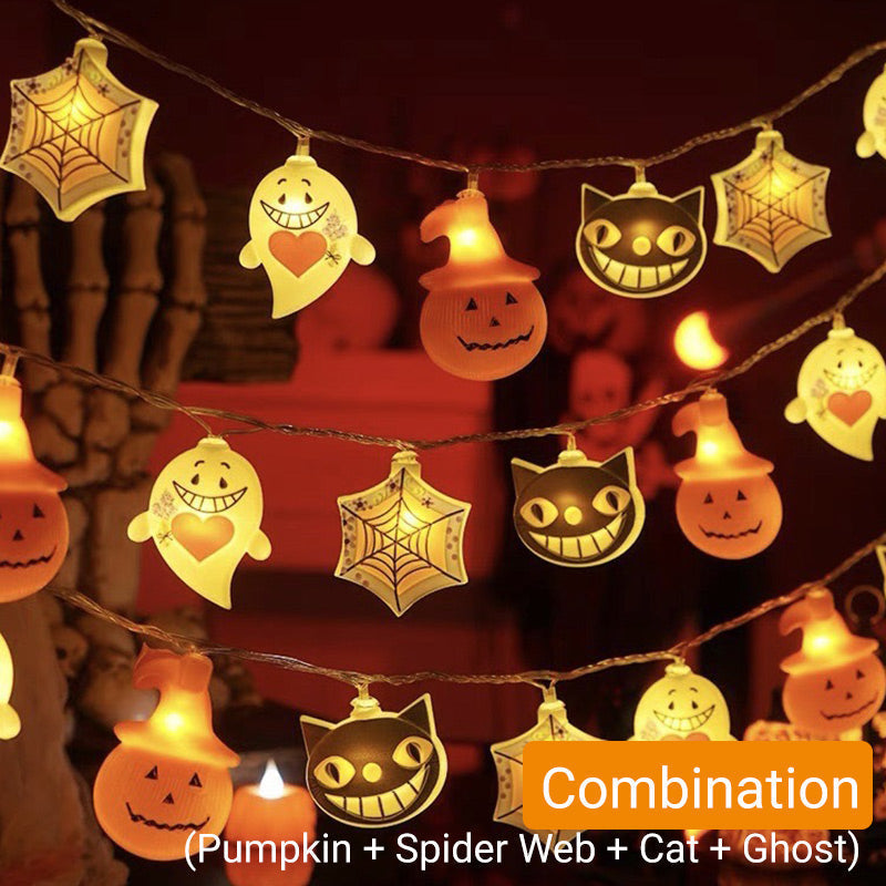 🔥Hot Sale 50% OFF🔥 Halloween String Lights Battery Operated – 2 Modes (Steady & Flash), 10ft 10LED 🎃