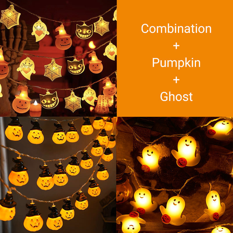 🔥Hot Sale 50% OFF🔥 Halloween String Lights Battery Operated – 2 Modes (Steady & Flash), 10ft 10LED 🎃