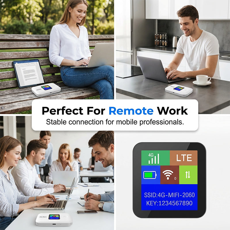 🌍Connettiti ovunque! Hotspot WiFi Mobile 4G/5G LTE – Velocità fino a 300Mbps, connetti più dispositivi contemporaneamente, sicurezza e privacy garantite