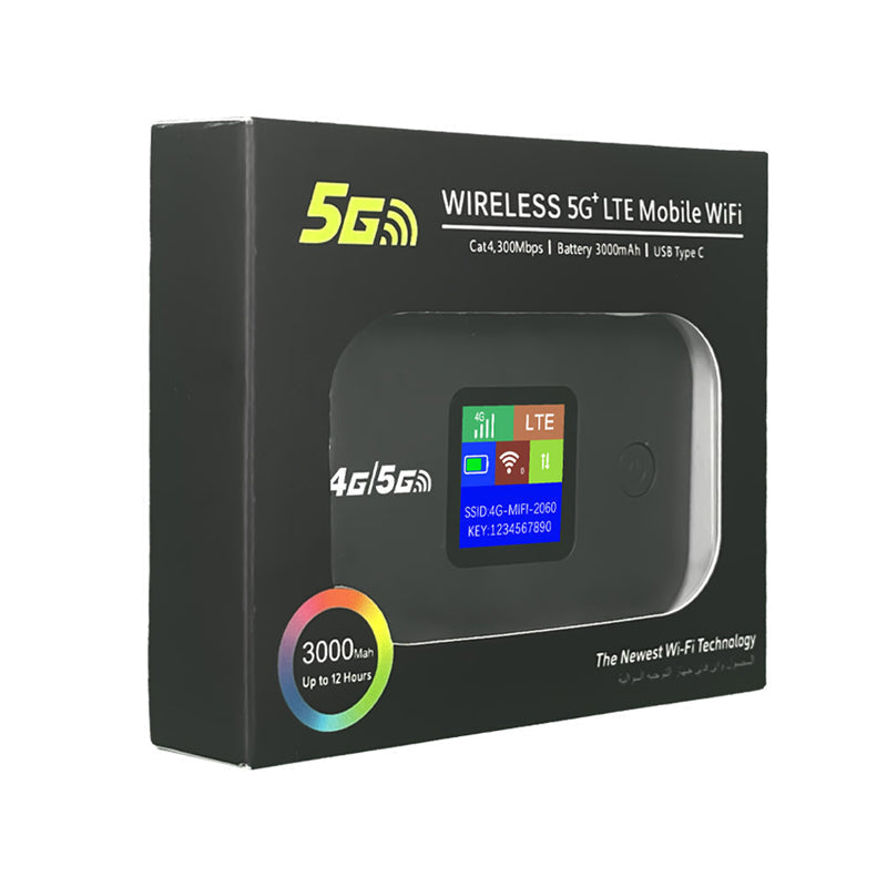 🌍Connettiti ovunque! Hotspot WiFi Mobile 4G/5G LTE – Velocità fino a 300Mbps, connetti più dispositivi contemporaneamente, sicurezza e privacy garantite