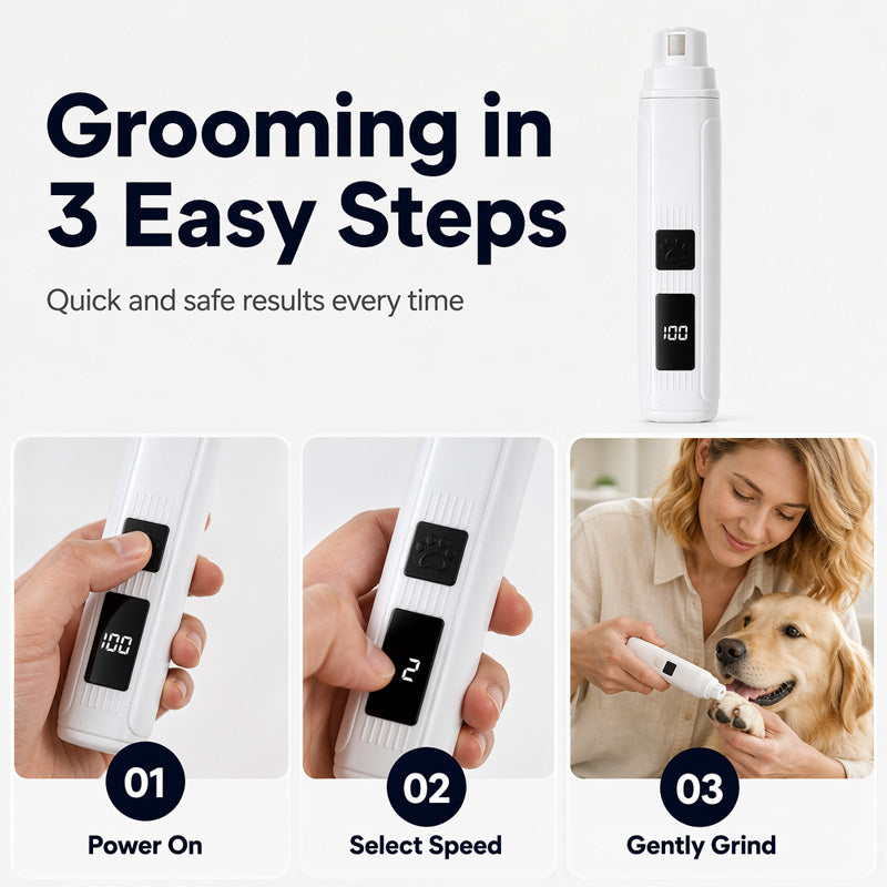 🔥Offerta imperdibile: SCONTO DEL 50%🔥 Tagliaunghie per animali domestici con LED e indicatore di carica – Silenzioso, USB-C, per cani e gatti 🐾