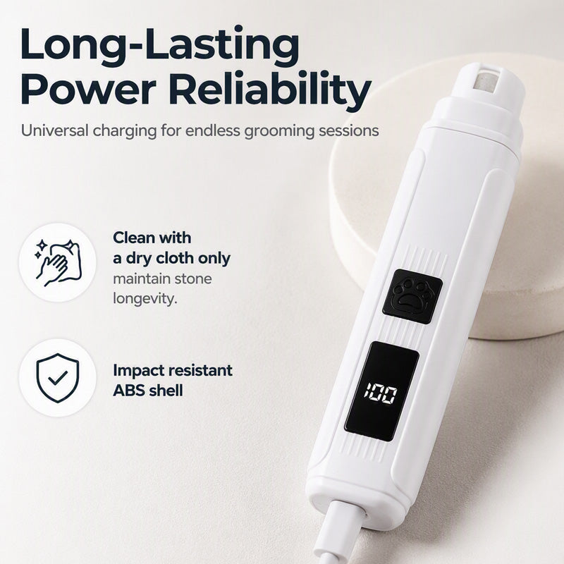🔥Offerta imperdibile: SCONTO DEL 50%🔥 Tagliaunghie per animali domestici con LED e indicatore di carica – Silenzioso, USB-C, per cani e gatti 🐾