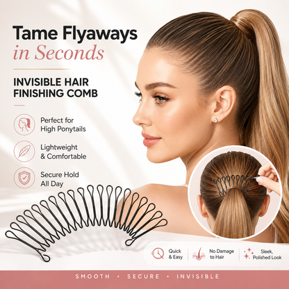 🔥Pettine invisibile anti‑crespo 💇‍♀️ Flessibile, blocca i capelli ribelli, confezione da 10 pezzi✨