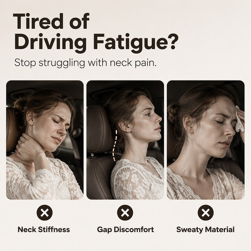Cuscino Universale per Poggiatesta Auto in Memory Foam