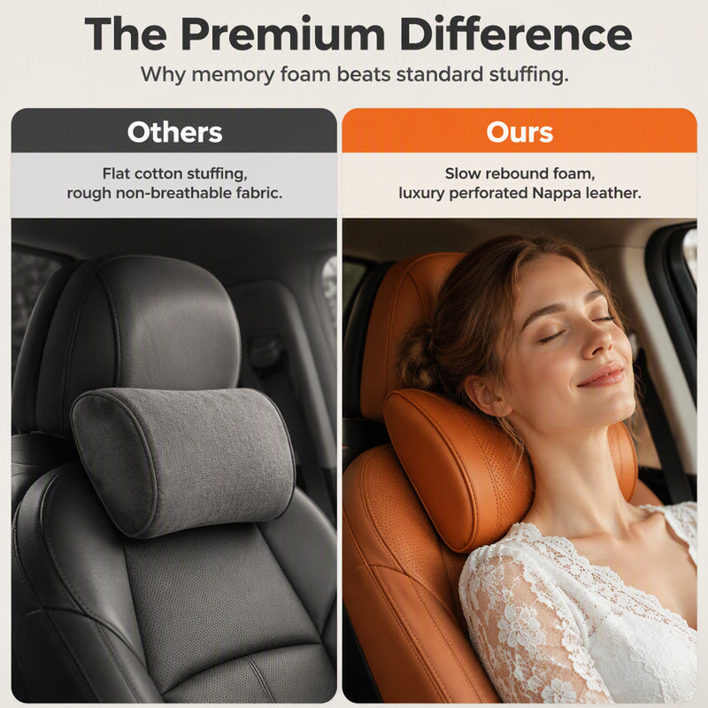 Cuscino Universale per Poggiatesta Auto in Memory Foam