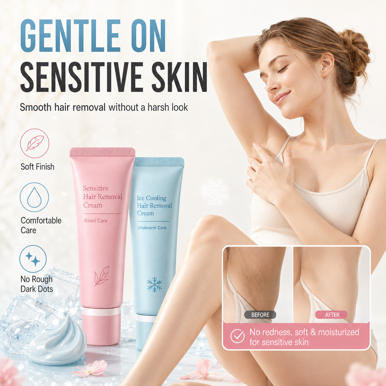 🧴🌸 Crema depilatoria delicata – Pelle vellutata in pochi minuti! ✨