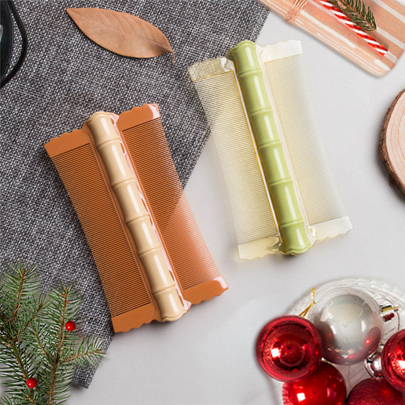 ✨️Compra 1 prendi 1 gratis🔥 🎋💇‍♀️Proteggi il tuo cuoio capelluto！Nutri i tuoi capelli！🎋Pettine a doppio lato in bambù con denti fini