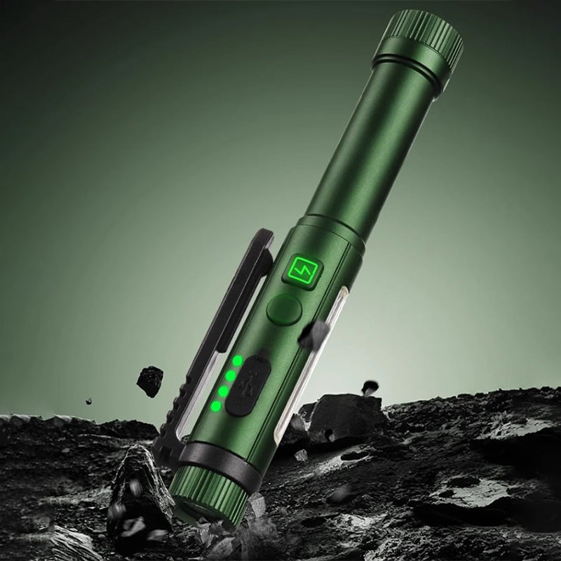🏭Diretto dalla Fabbrica -50%！🔥50.000 Pezzi Venduti！🔆🔦Più Luminoso, Veloce e Portatile！✨️Torcia Penna Multifunzione con Magnete Forte