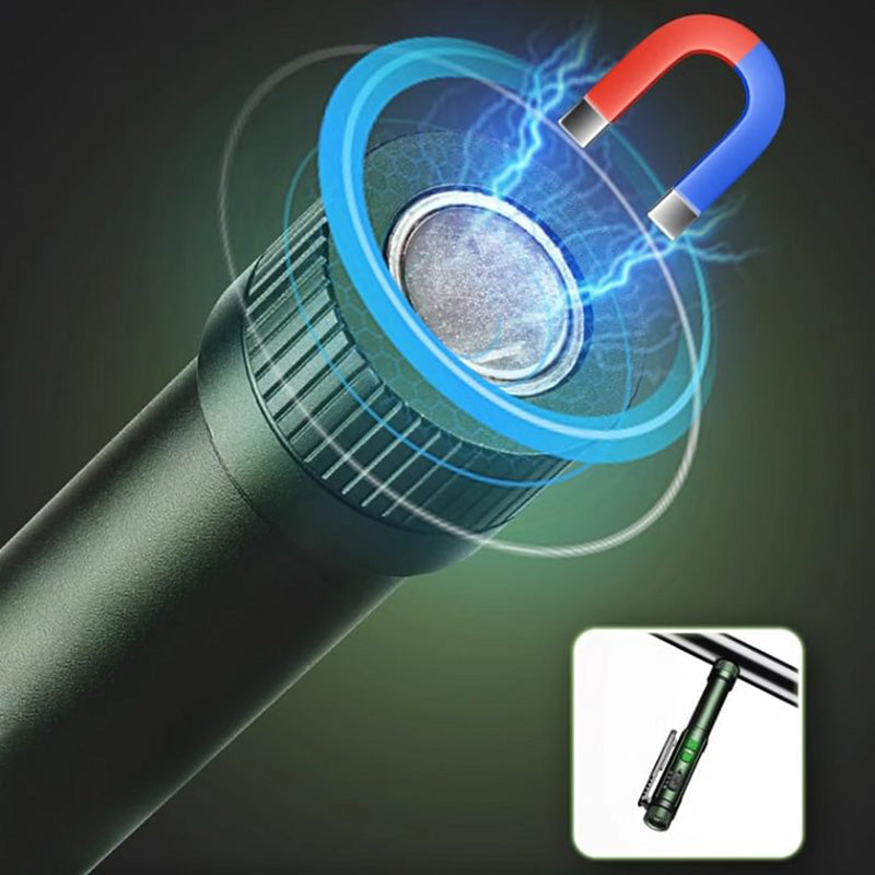 🏭Diretto dalla Fabbrica -50%！🔥50.000 Pezzi Venduti！🔆🔦Più Luminoso, Veloce e Portatile！✨️Torcia Penna Multifunzione con Magnete Forte