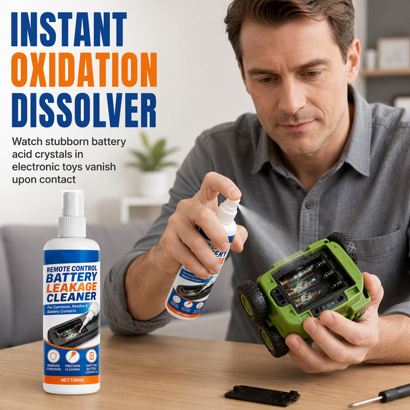 🔋 50% DI SCONTO ORA! Spray Detergente Elettronico di Precisione – Rimuovi la Corrosione da Batterie Scariche, Ripristina la Conduttività per Telecomandi, Giocattoli e Contatti Elettronici