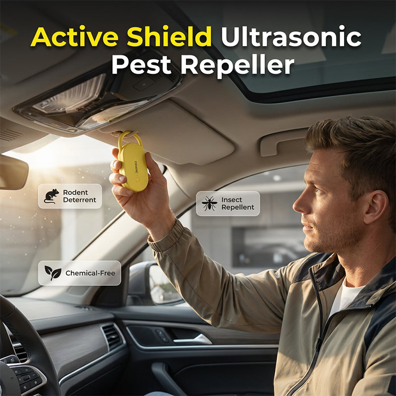 📢📢 Sconto del 50%!! ⏰ Repellente a ultrasuoni portatile per parassiti con gancio per auto