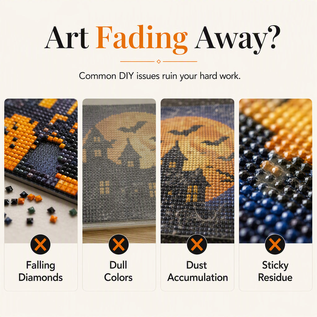 🔥 Spray Fissativo Lucido – Rivestimento acrilico trasparente con protezione UV e antiumidità – Ideale per pittura diamante, hobby creativi e figurine 3D 💎🛡️