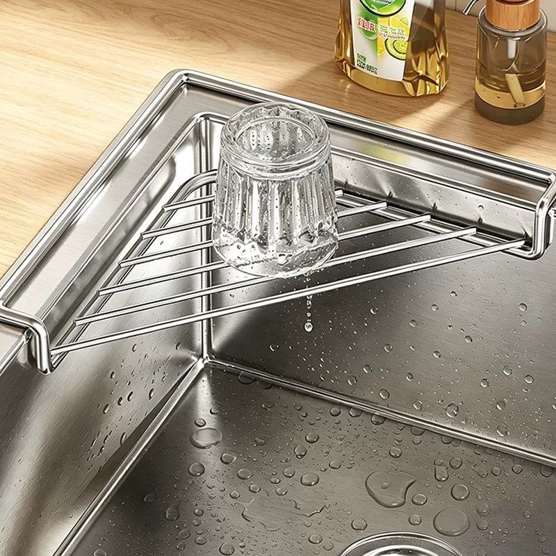 🥳 SCELTA TOP 2026🥳 Portaspugna da Lavello in Acciaio Inox – Design a Sgocciolamento Rapido – Solleva le Spugne dal Piano, Riduce l’Accumulo di Umidità! 🧻💨