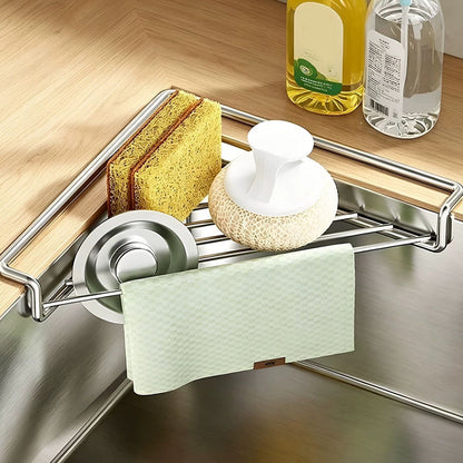 🥳 SCELTA TOP 2026🥳 Portaspugna da Lavello in Acciaio Inox – Design a Sgocciolamento Rapido – Solleva le Spugne dal Piano, Riduce l’Accumulo di Umidità! 🧻💨