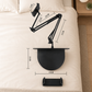 🧲 Supporto Magnetico per Tablet e Telefono da Comodino – Base Nascosta sotto il Materasso | Braccio Flessibile a Sbalzo | Stabile e Invisibile 🛏️📱