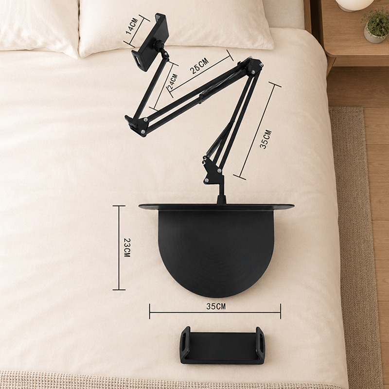 🧲 Supporto Magnetico per Tablet e Telefono da Comodino – Base Nascosta sotto il Materasso | Braccio Flessibile a Sbalzo | Stabile e Invisibile 🛏️📱