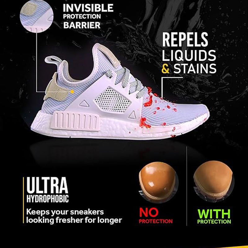 🔥Vendita Calda 50% OFF🔥 Spray Idrorepellente per Scarpe e Vestiti – Protegge da Acqua e Macchie, per Tessuto, Pelle, Scamosciato🦶