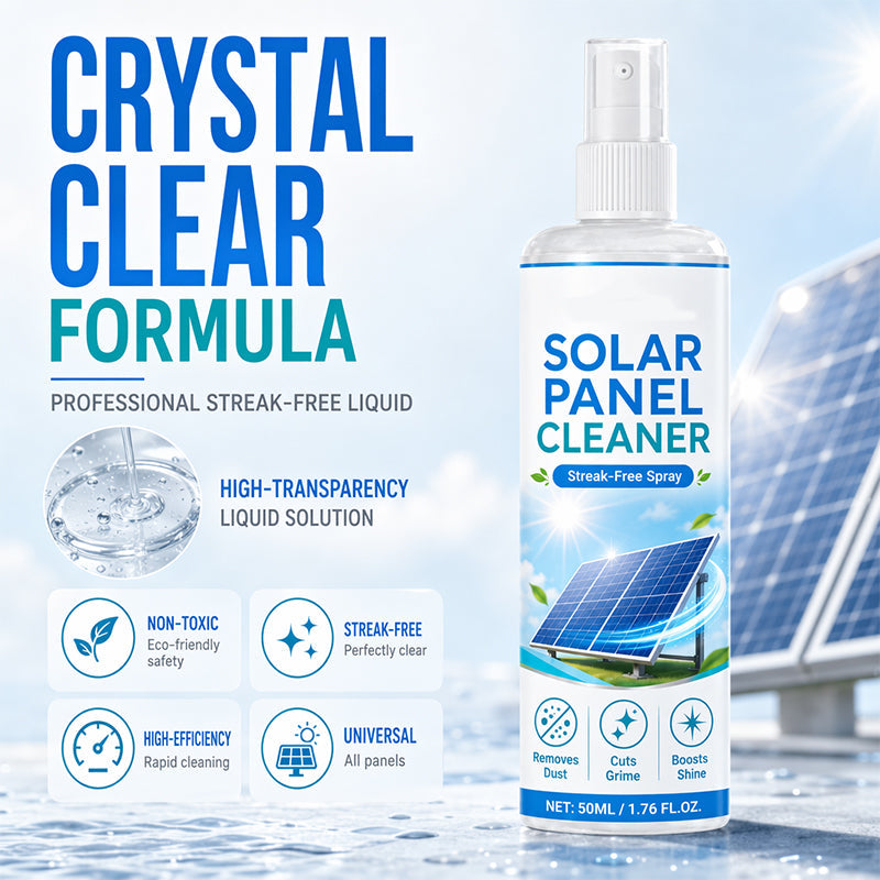 🛒 50% DI SCONTO ORA! ☀️ Spray detergente avanzato per pannelli solari – Rimuove efficacemente lo sporco e migliora la resa energetica – Facile da usare all'aperto 💧
