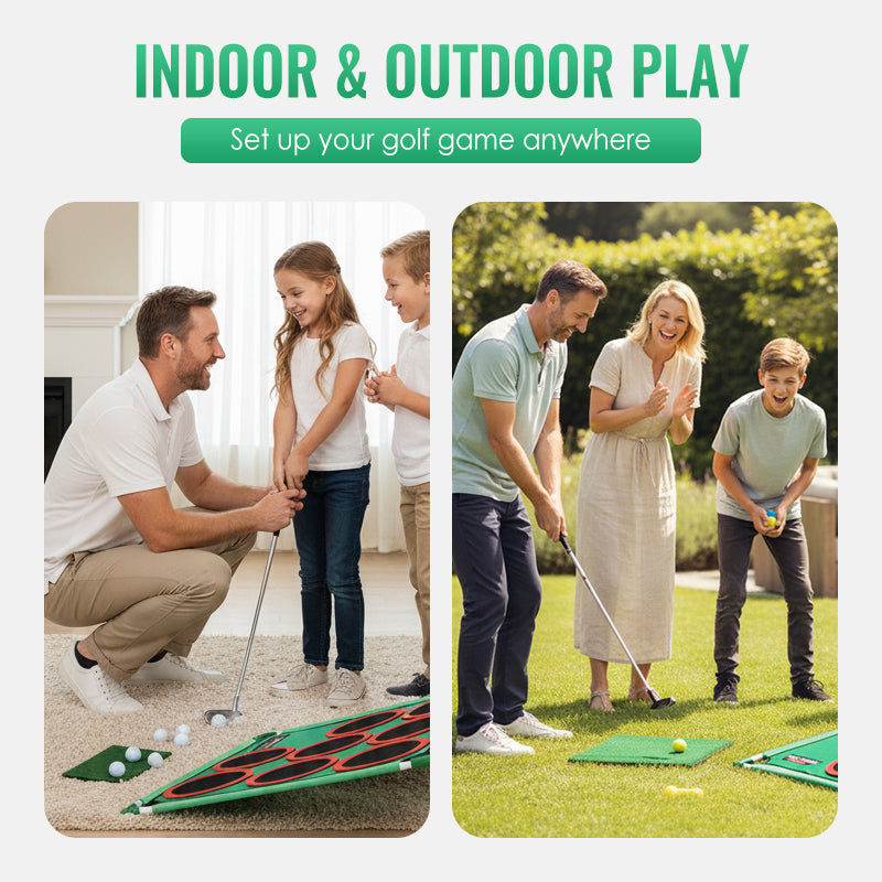 Set portatile di golf per bambini——Gioca e muoviti senza uscire di casa!