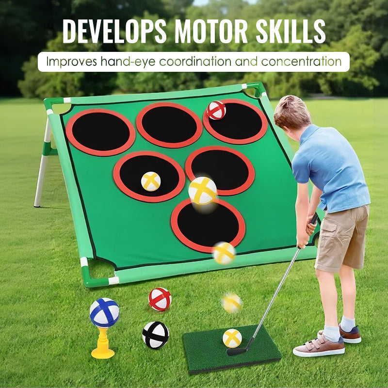 Set portatile di golf per bambini——Gioca e muoviti senza uscire di casa!