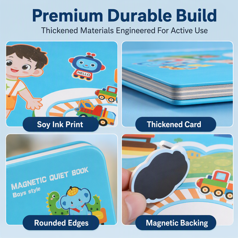 🧩 50% OFF NOW! 🧒 Kids Magnetic Quiet Book – Folding puzzle scenes, magnetic & educational – Boosts creativity & learning for boys & girls ✨