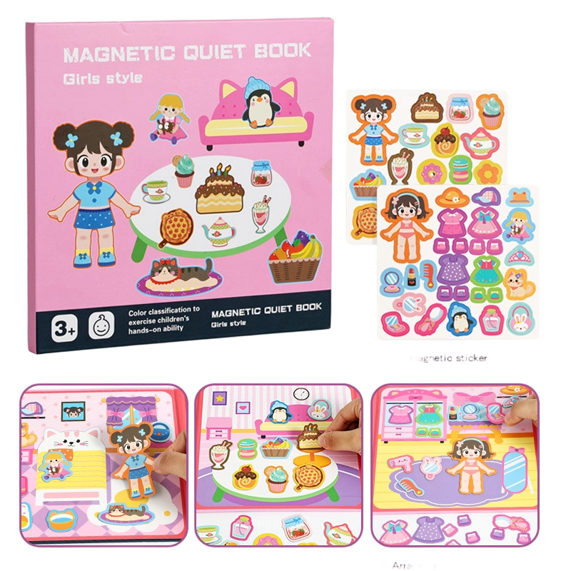 🧩 50% OFF NOW! 🧒 Kids Magnetic Quiet Book – Folding puzzle scenes, magnetic & educational – Boosts creativity & learning for boys & girls ✨