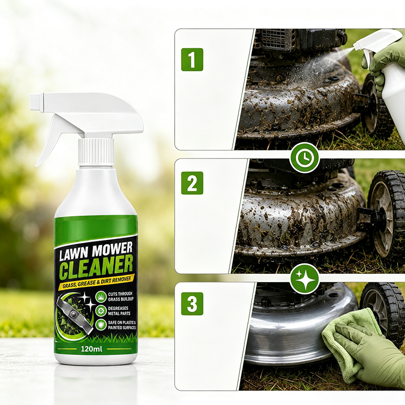 Spray detergente ad azione rapida per tosaerba