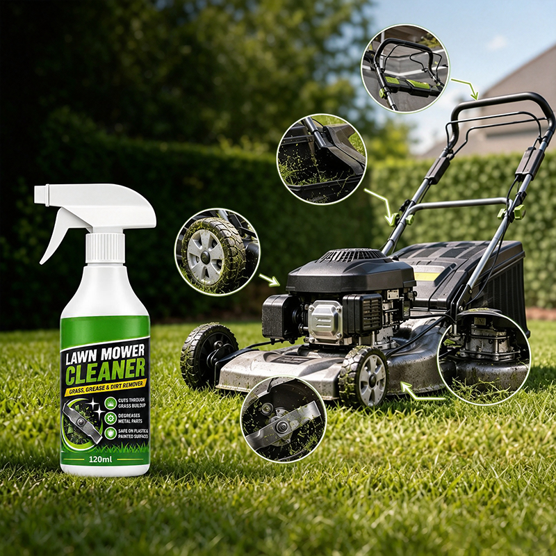 Spray detergente ad azione rapida per tosaerba