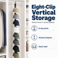 ✨🧢 Portacappelli a parete con 8 clip – Risparmia spazio ed esponi la tua collezione di cappelli! Perfetto per camera e armadio 🏠📐
