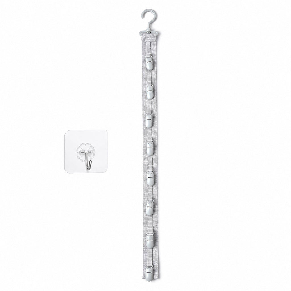 ✨🧢 Portacappelli a parete con 8 clip – Risparmia spazio ed esponi la tua collezione di cappelli! Perfetto per camera e armadio 🏠📐