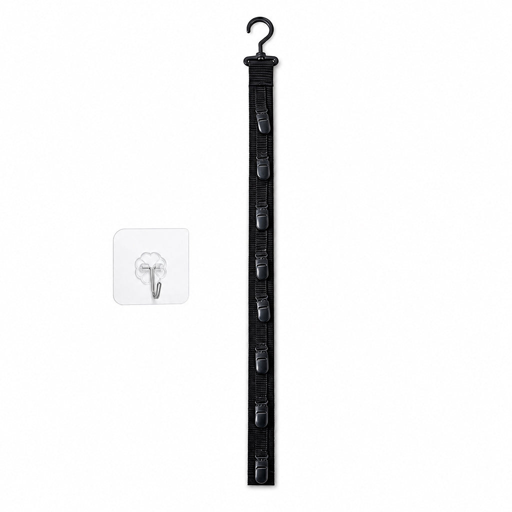 ✨🧢 Portacappelli a parete con 8 clip – Risparmia spazio ed esponi la tua collezione di cappelli! Perfetto per camera e armadio 🏠📐
