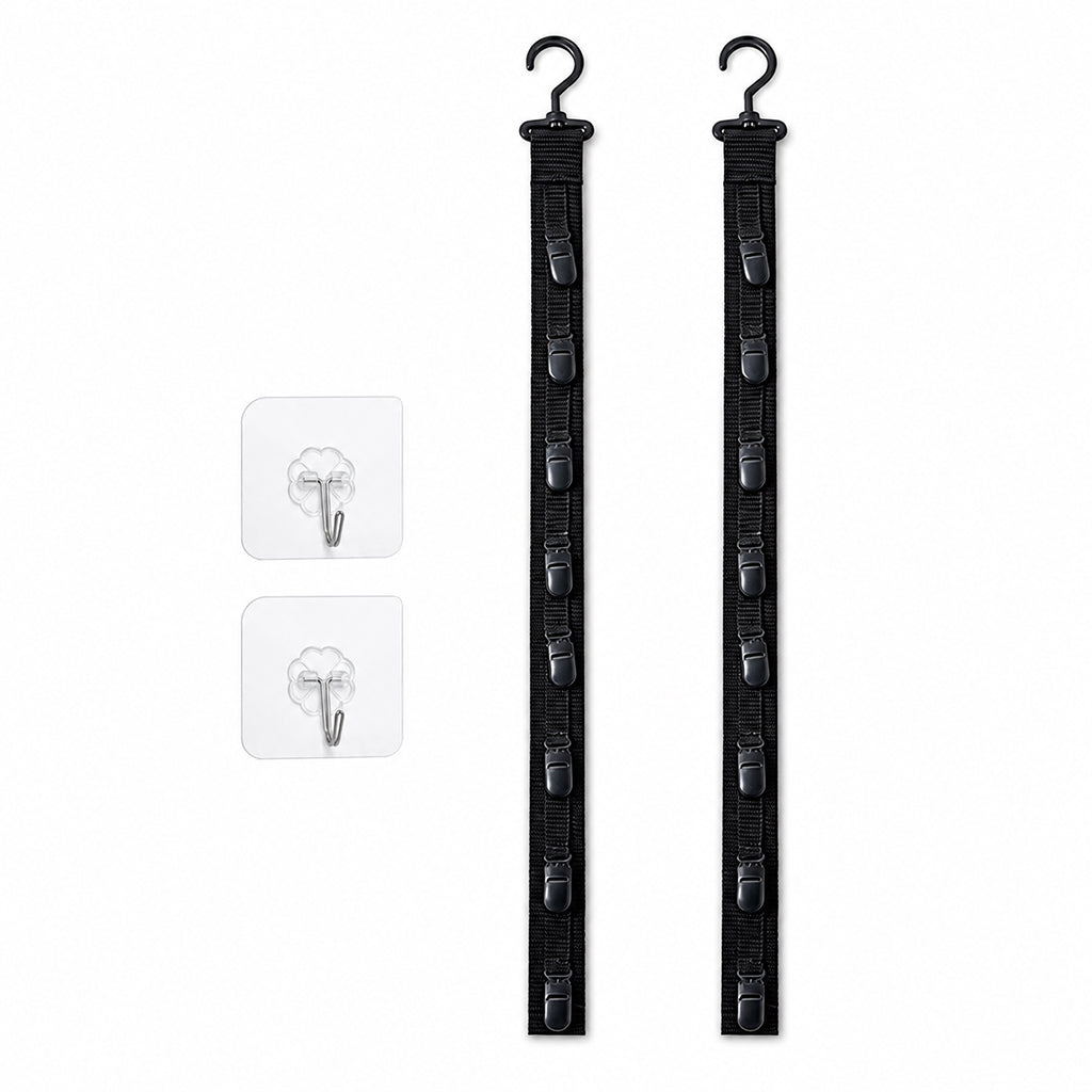 ✨🧢 Portacappelli a parete con 8 clip – Risparmia spazio ed esponi la tua collezione di cappelli! Perfetto per camera e armadio 🏠📐