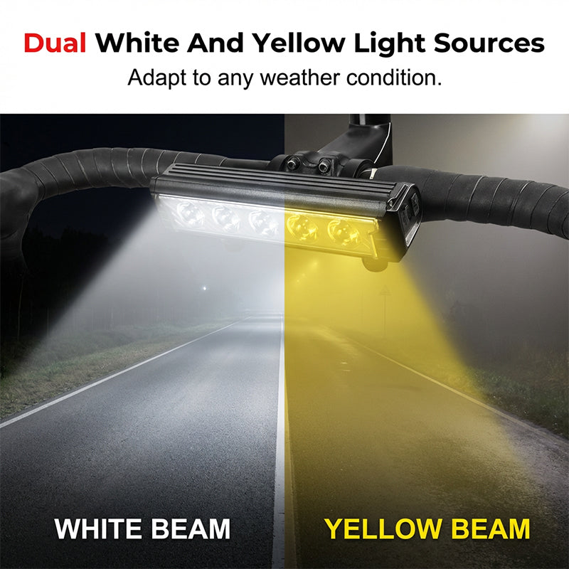 🚲⚡ Luce LED da Bici Ricaricabile USB – 2000 Lumen, IPX6, Ricarica Type-C | Sicurezza Notturna Garantita! 🌙🚴