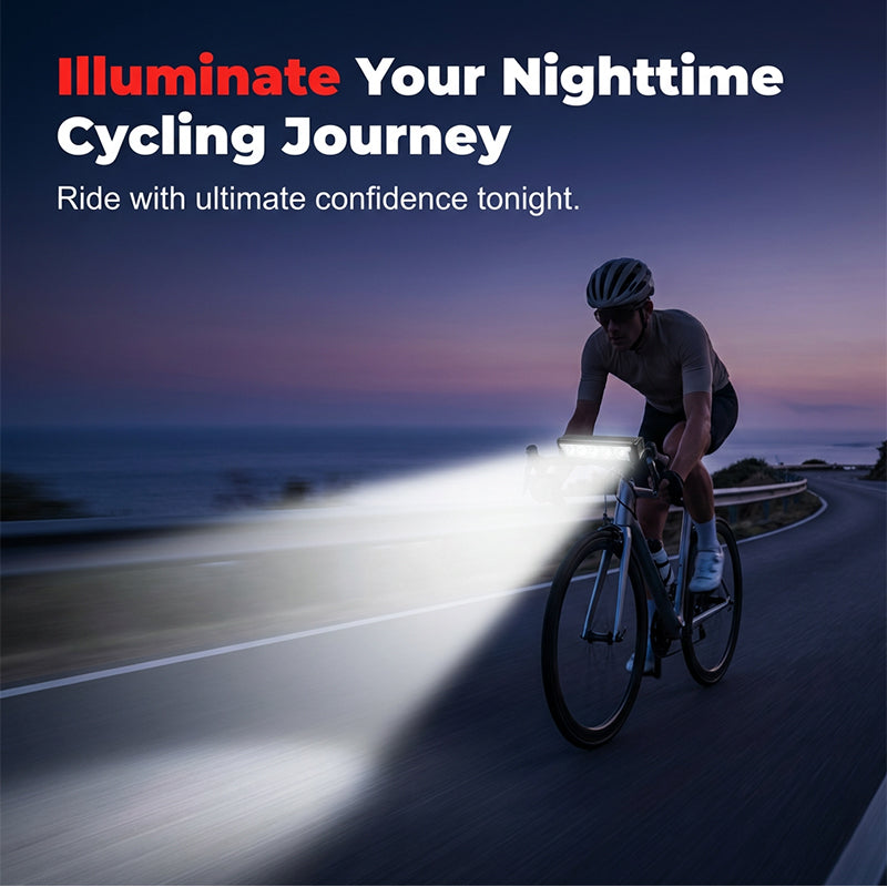 🚲⚡ Luce LED da Bici Ricaricabile USB – 2000 Lumen, IPX6, Ricarica Type-C | Sicurezza Notturna Garantita! 🌙🚴