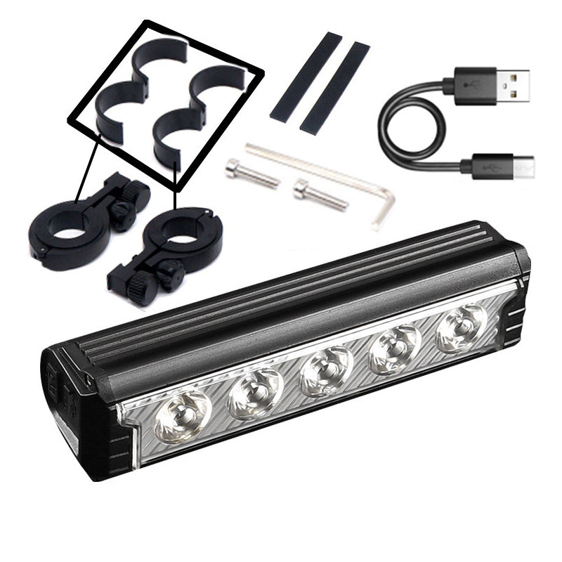 🚲⚡ Luce LED da Bici Ricaricabile USB – 2000 Lumen, IPX6, Ricarica Type-C | Sicurezza Notturna Garantita! 🌙🚴