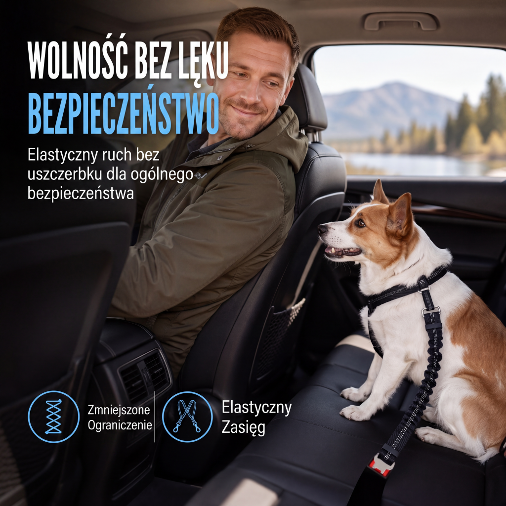 Cintura di sicurezza riflettente per animali domestici