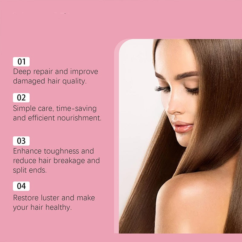 💇✨ Maschera nutriente riparatrice per capelli – Dì Addio ai capelli secchi, crespi e spenti! 🚫 Idratazione profonda, adatta a capelli colorati e permanentati ✨