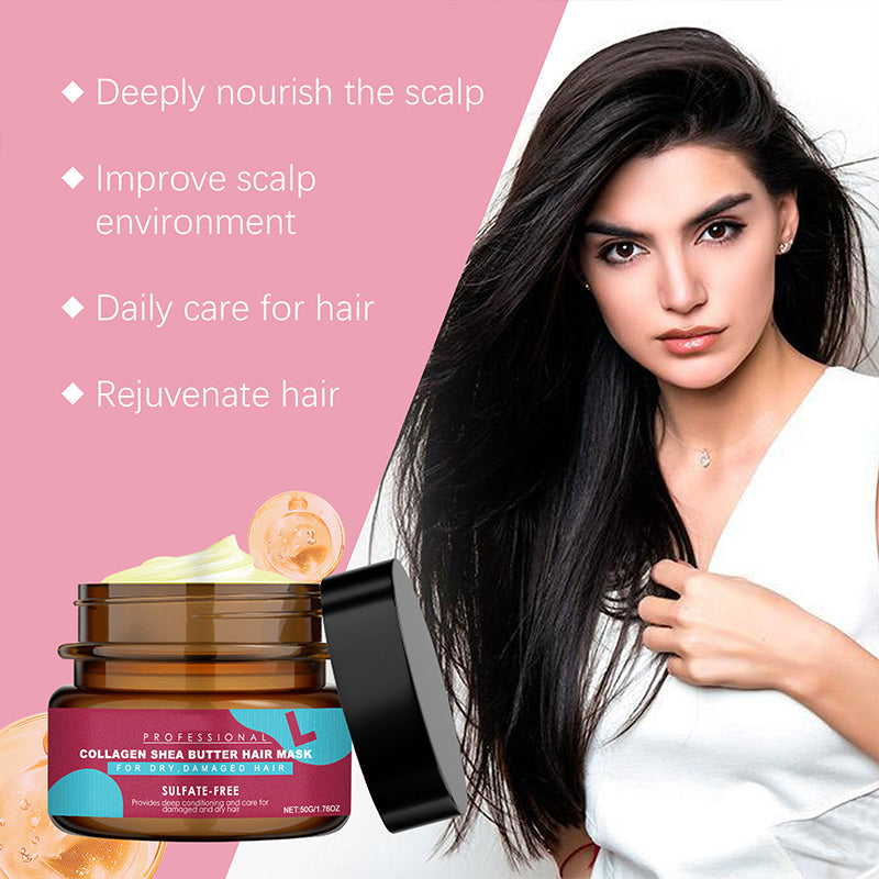 💇✨ Maschera nutriente riparatrice per capelli – Dì Addio ai capelli secchi, crespi e spenti! 🚫 Idratazione profonda, adatta a capelli colorati e permanentati ✨